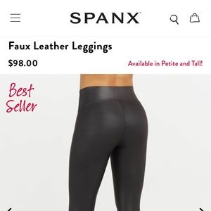 Spanx best selling faux leather leggings